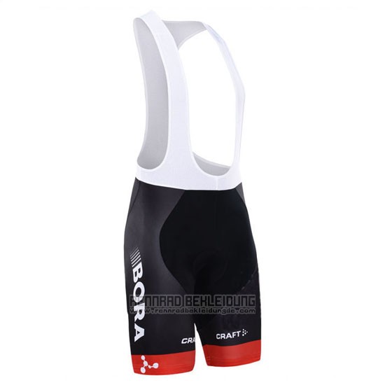 2015 Fahrradbekleidung Bora Shwarz Trikot Kurzarm und Tragerhose